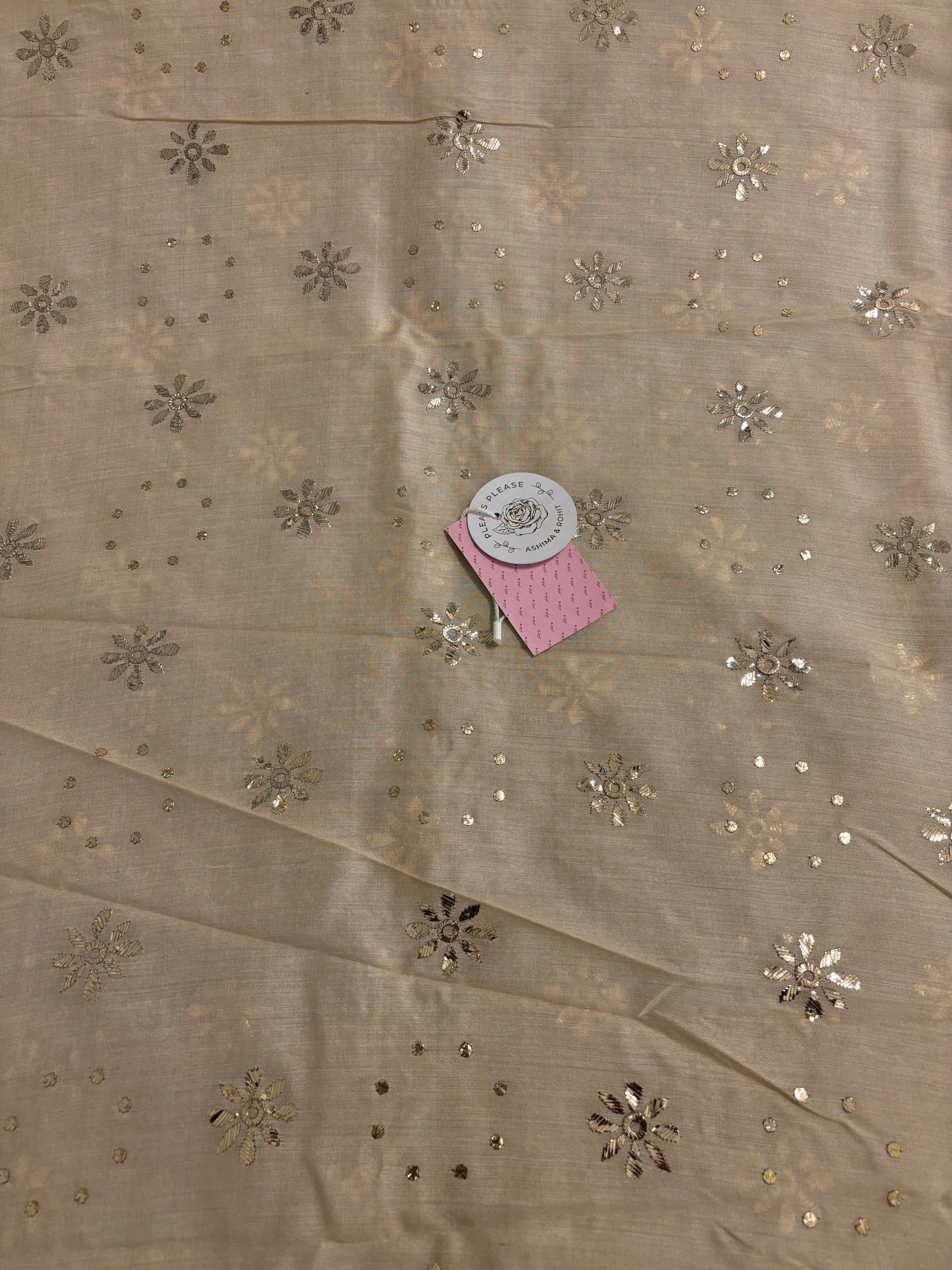 Dyeable Munga Silk Badla Kurta & Chaddar Dupatta
