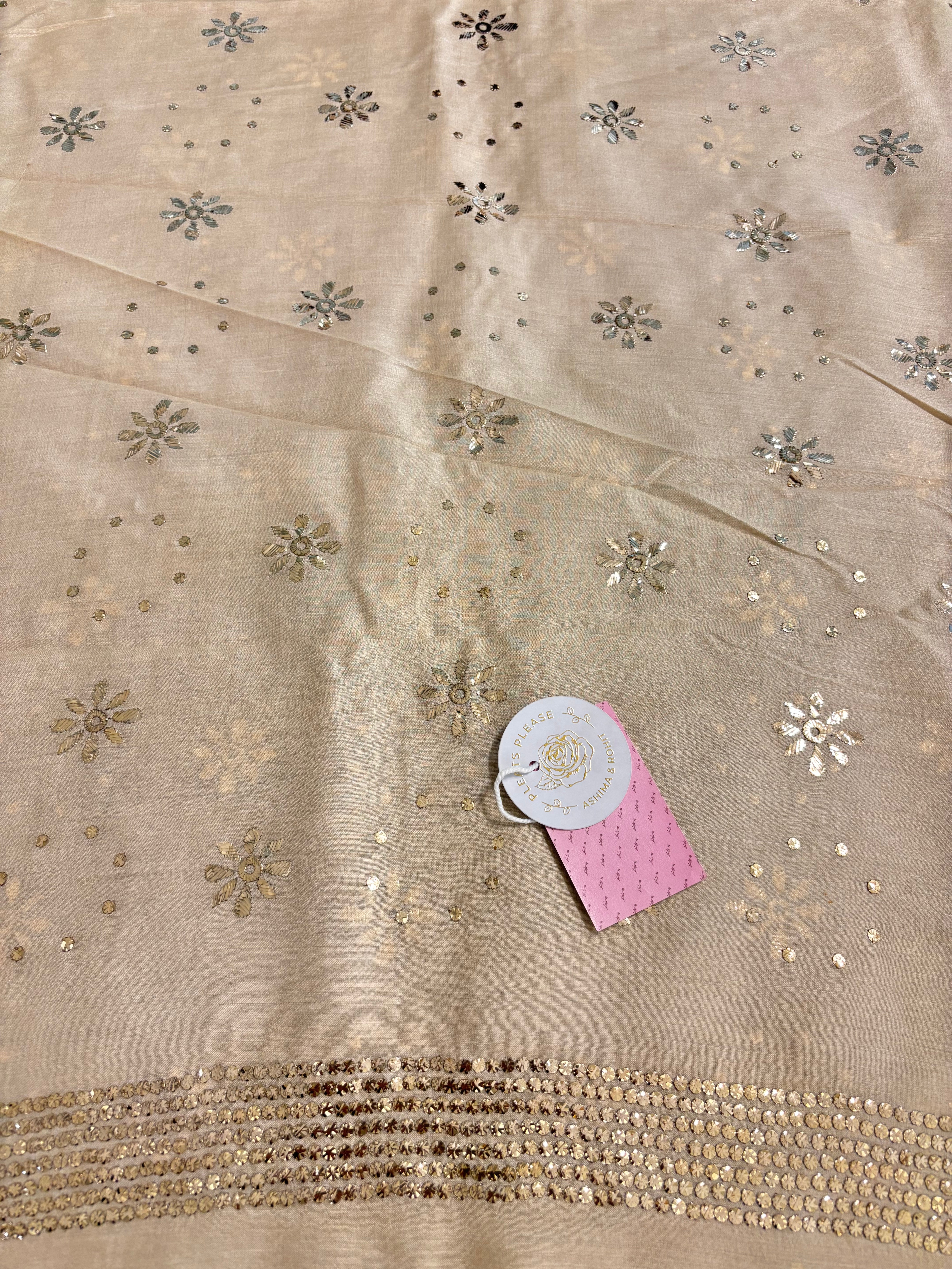 Dyeable Munga Silk Badla Kurta & Chaddar Dupatta