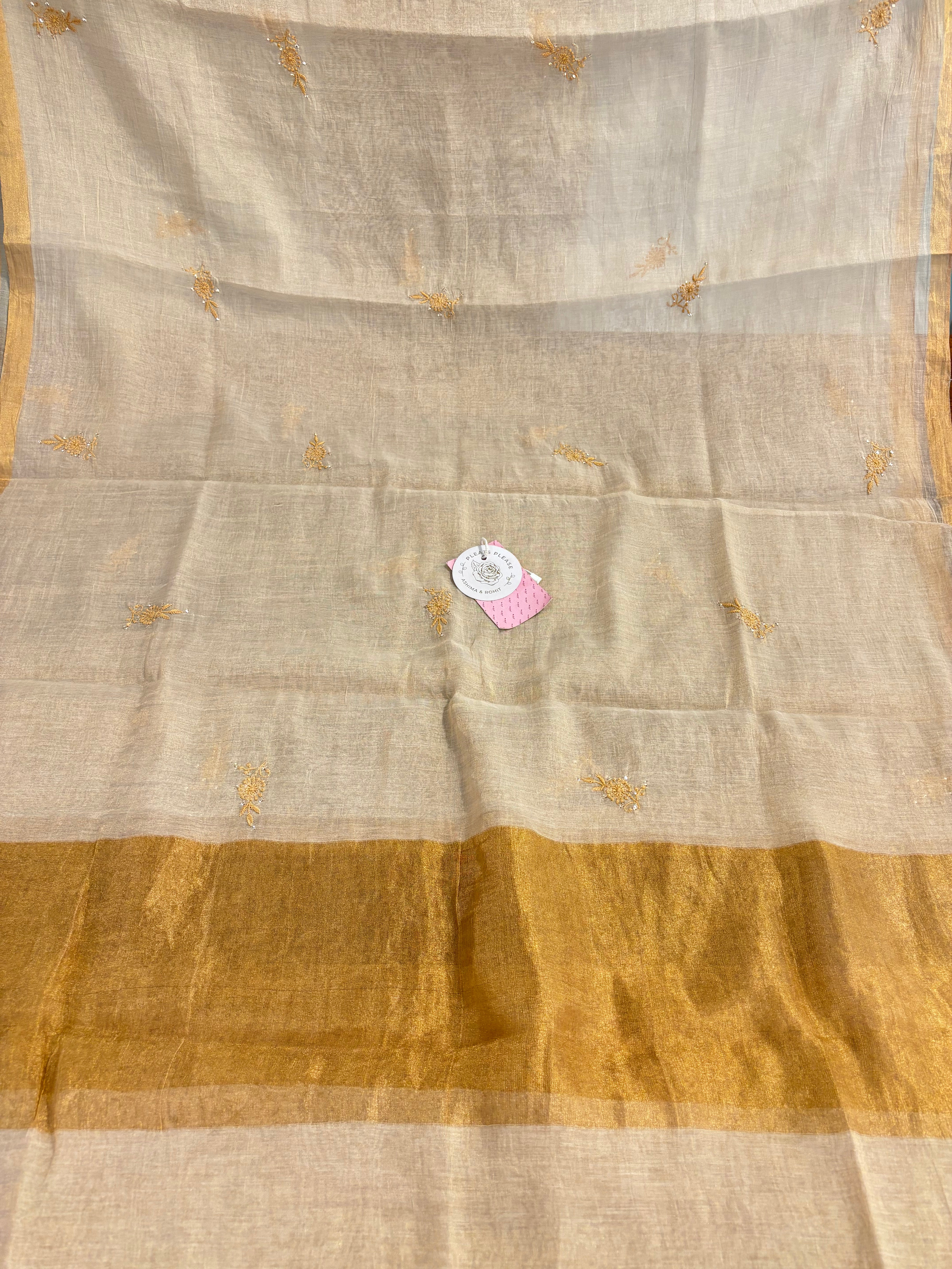 Dyeable Pure and Premium Tissue Chikankari Kurta & Dupatta