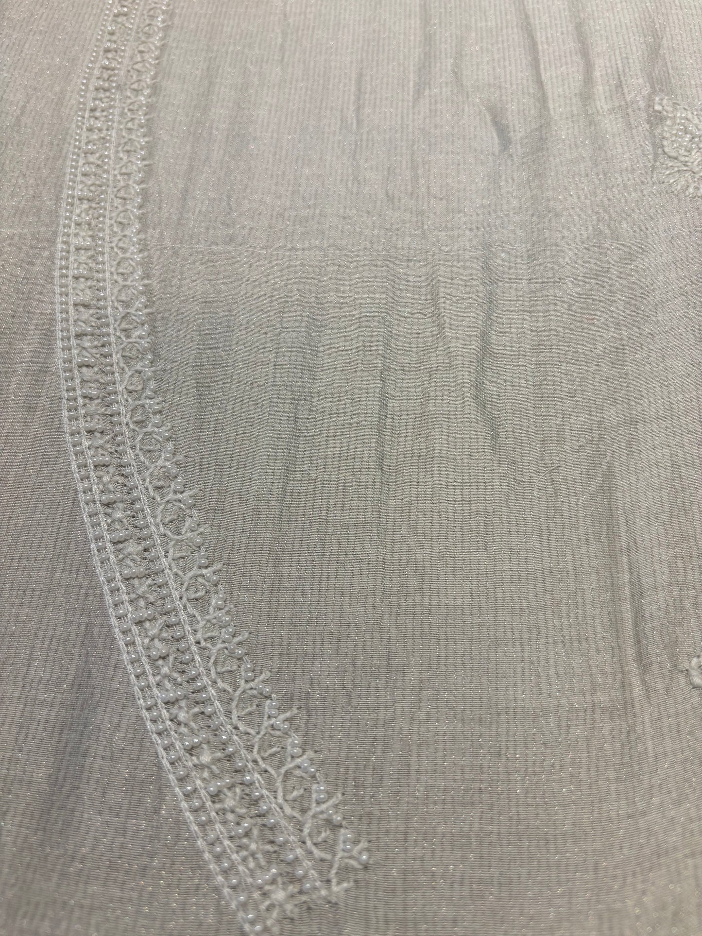 Dyeable Tissue Chikankari Men’s Kurta