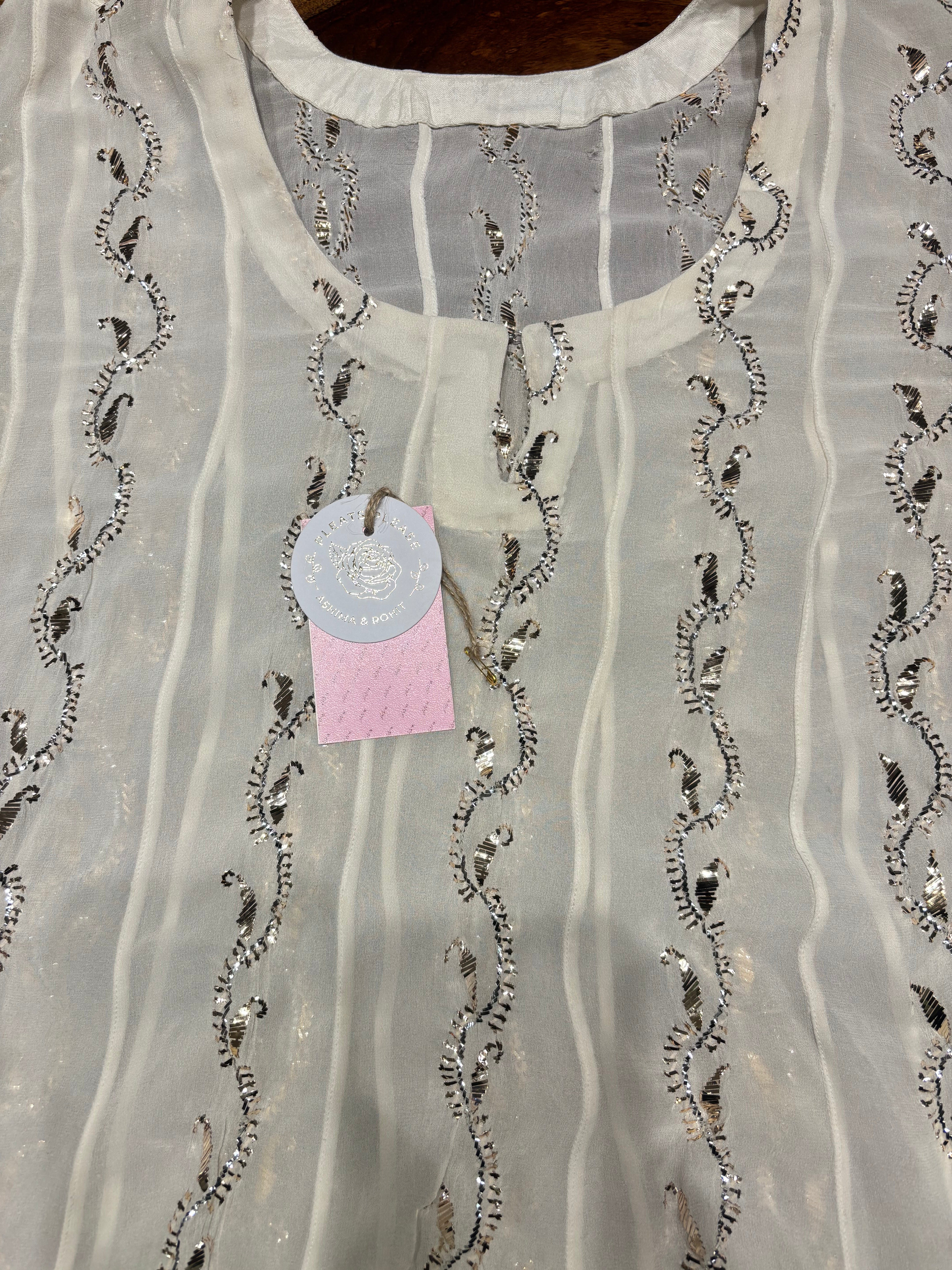 Dyeable Pure & Premium Georgette Badla Anarkali & Dupatta