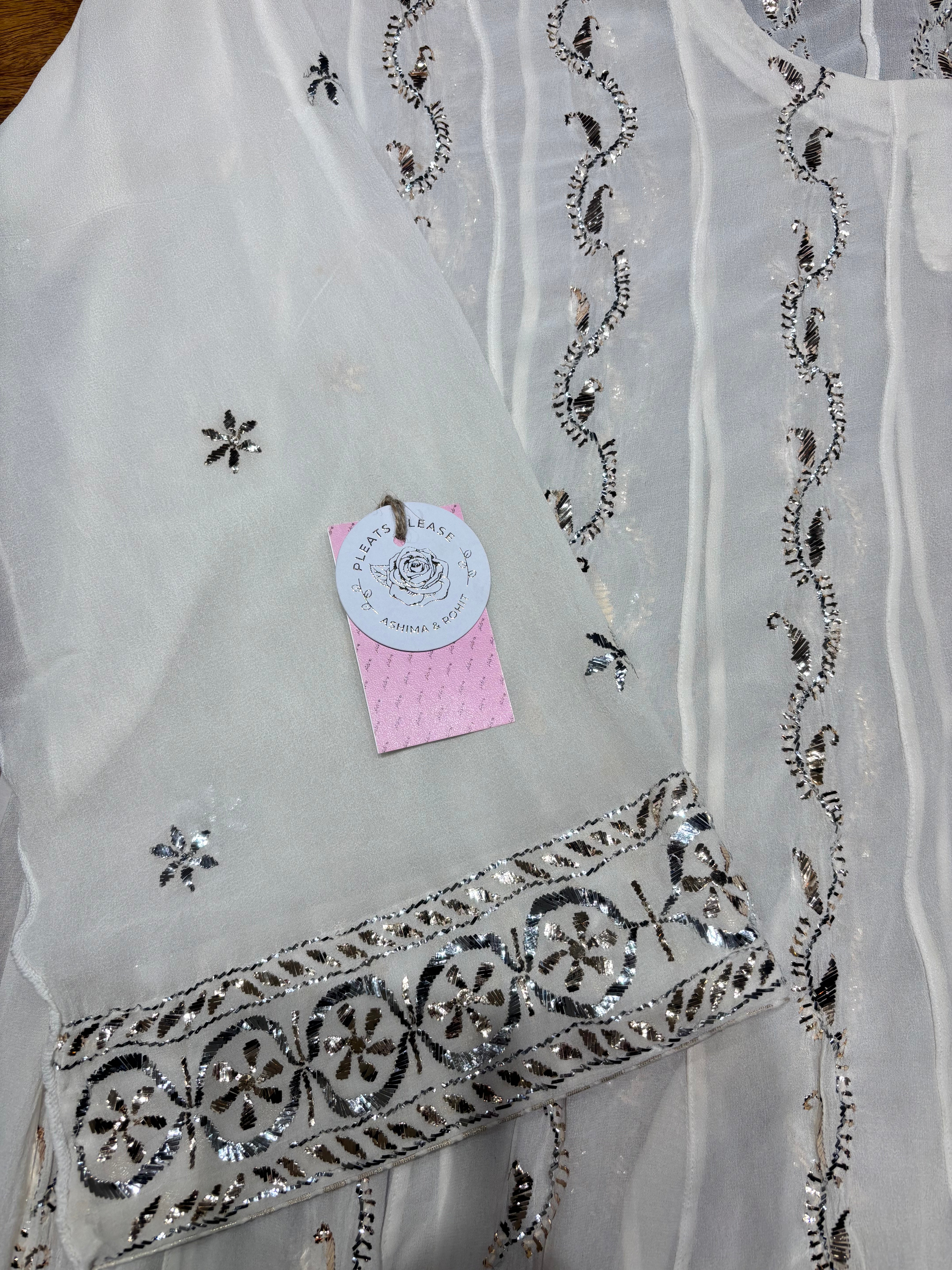 Dyeable Pure & Premium Georgette Badla Anarkali & Dupatta