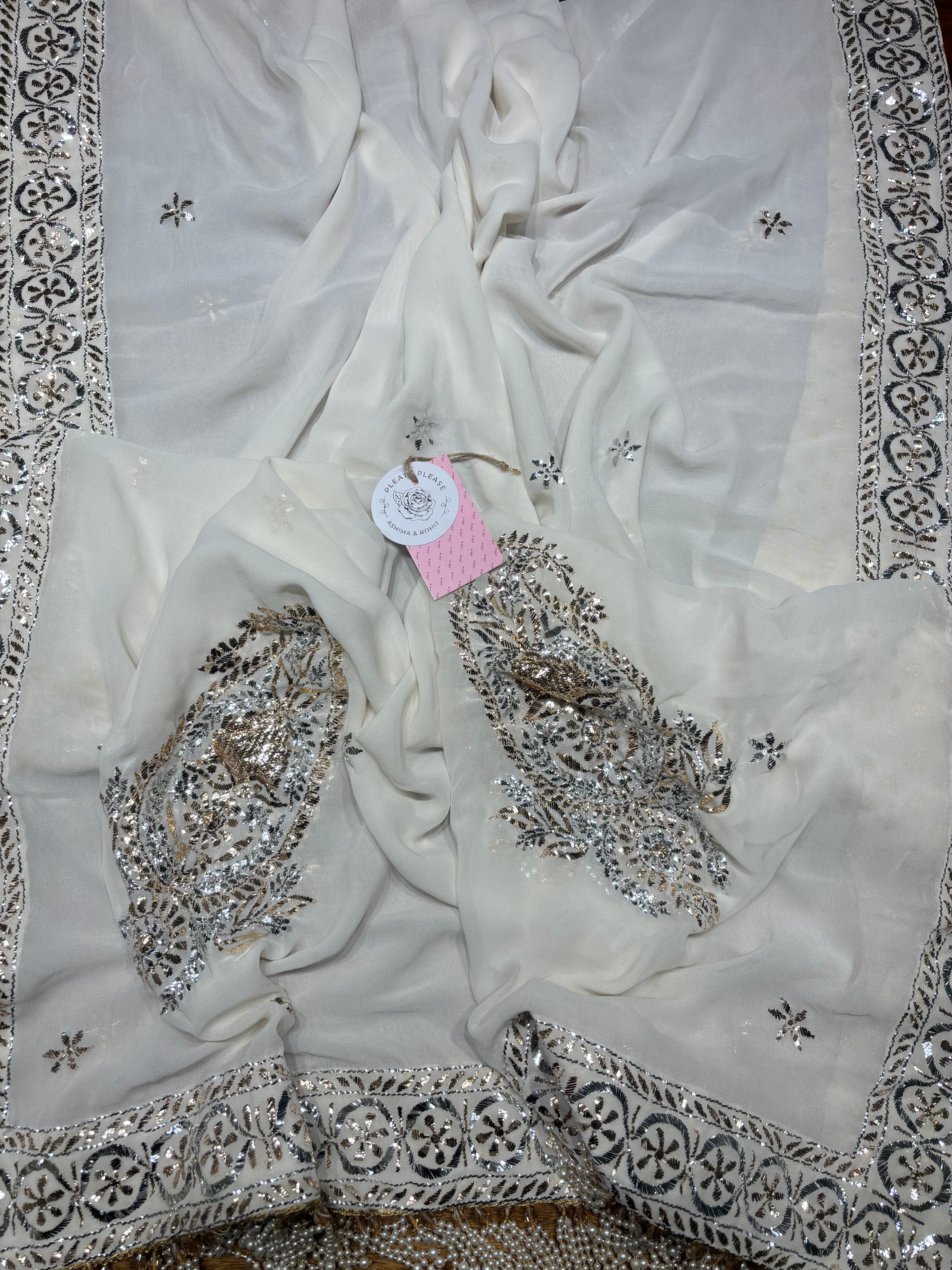 Dyeable Pure & Premium Georgette Badla Anarkali & Dupatta